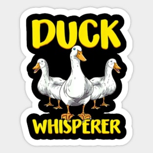 Duck Whisperer Ducklings Farmer Funny Sticker